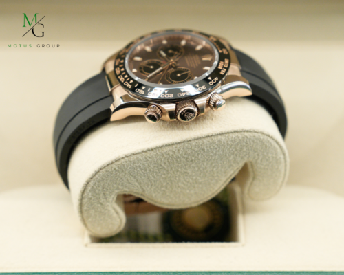 Rolex Daytona Rose Gold Chocolate Dial Oysterflex - Image 8