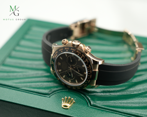 Rolex Daytona Rose Gold Chocolate Dial Oysterflex - Image 9